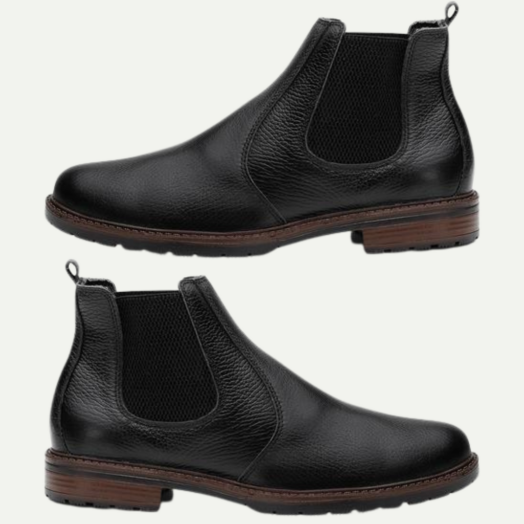 A Bota Chelsea Masculina Essential Couro Legítimo