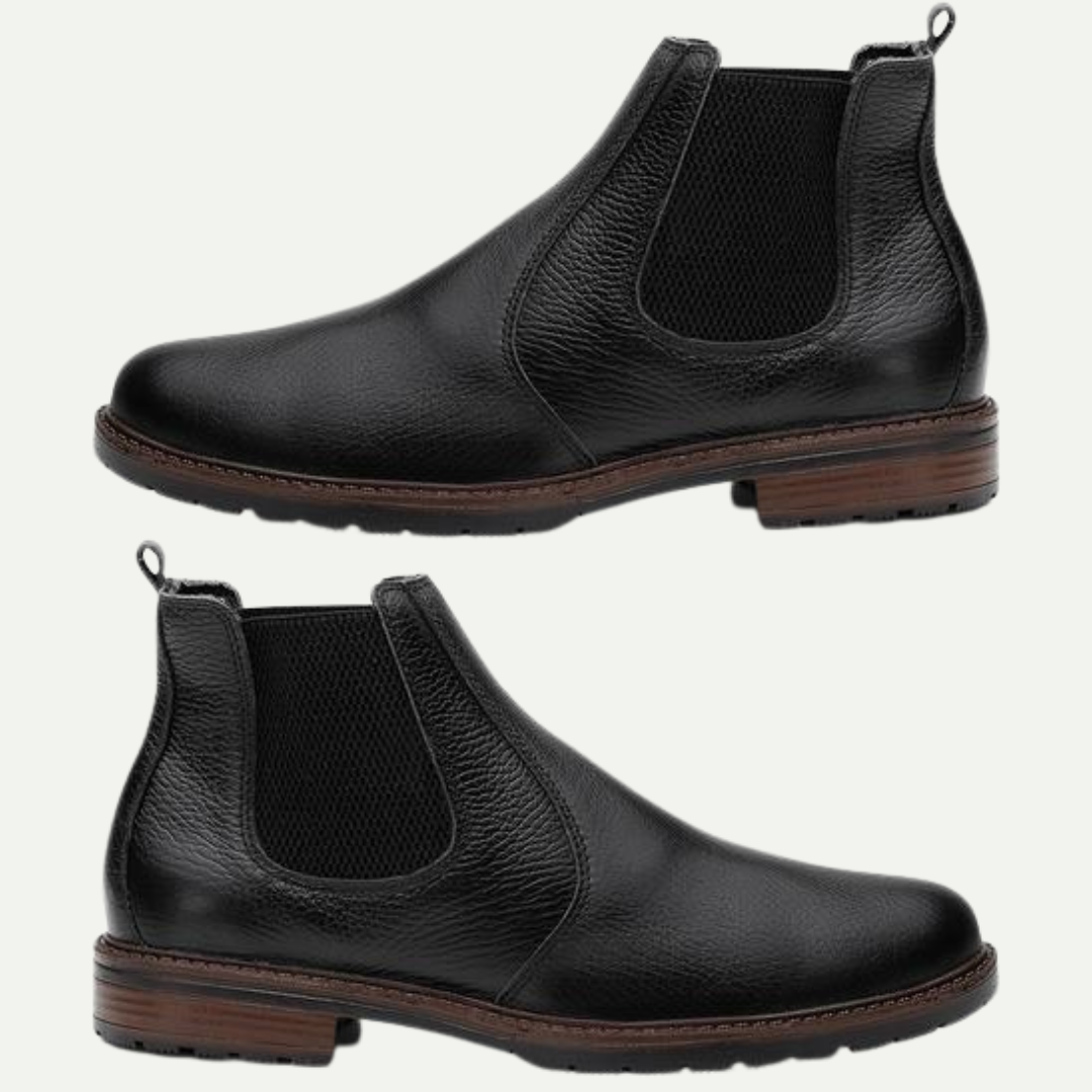 A Bota Chelsea Masculina Essential Couro Legítimo