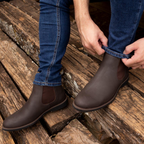 A Bota Chelsea Masculina Essential Couro Legítimo