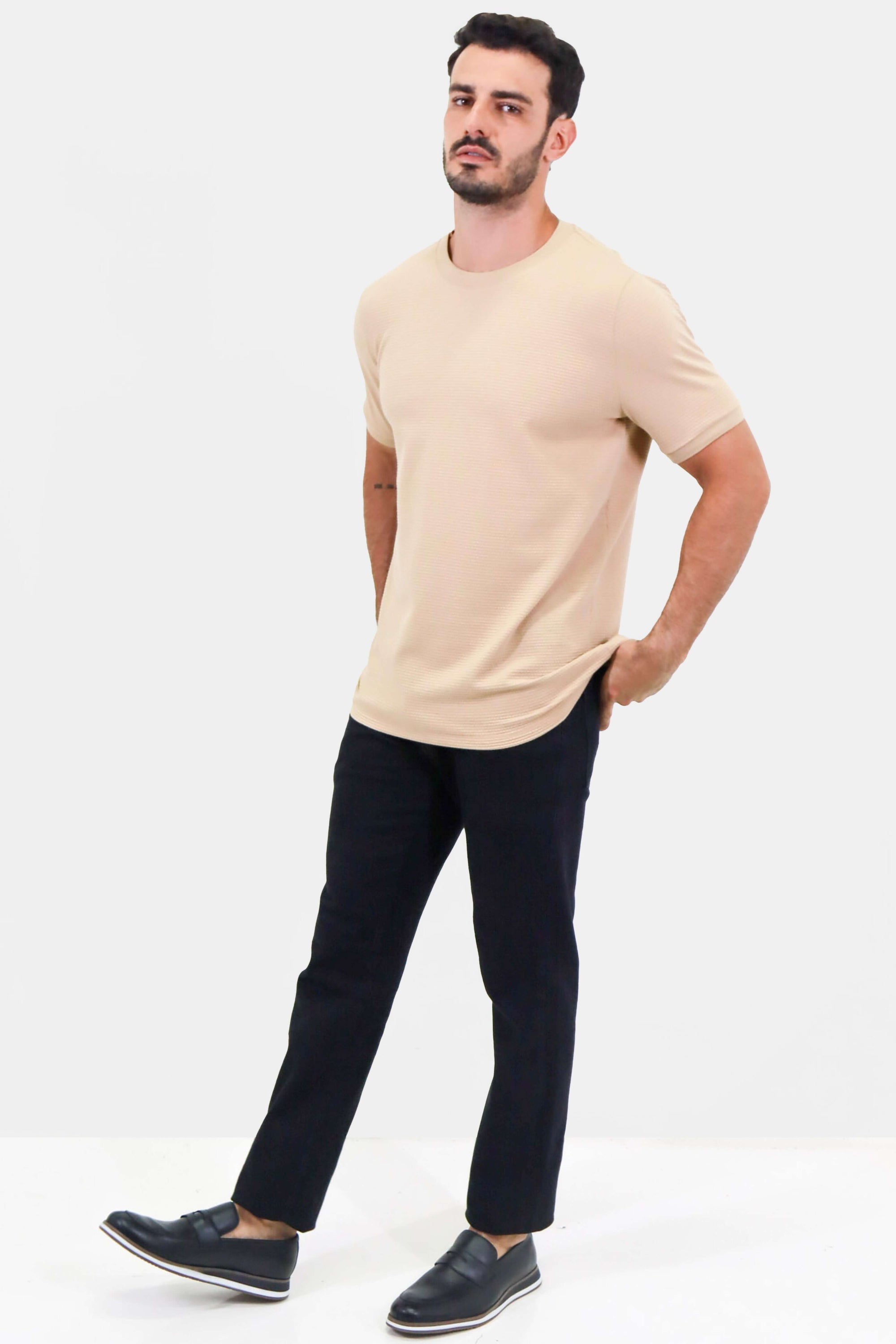 Camiseta Estruturada com Textura