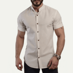 Camisa Masculina Gola Padre Social Casual