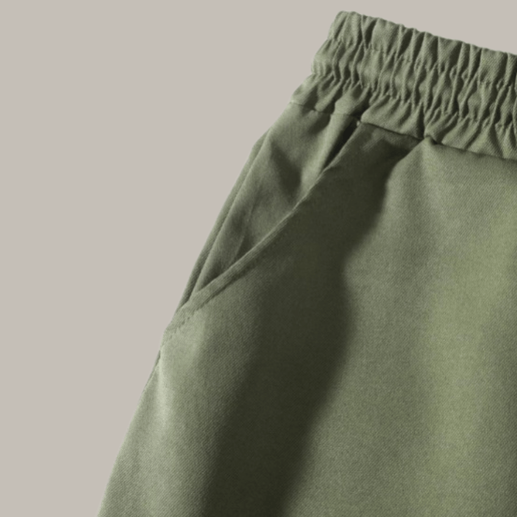 Calça Reta Masculina - Moletom Jogger Cargo