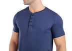 Camiseta Henley Algodão Egípcio – Gola Padre