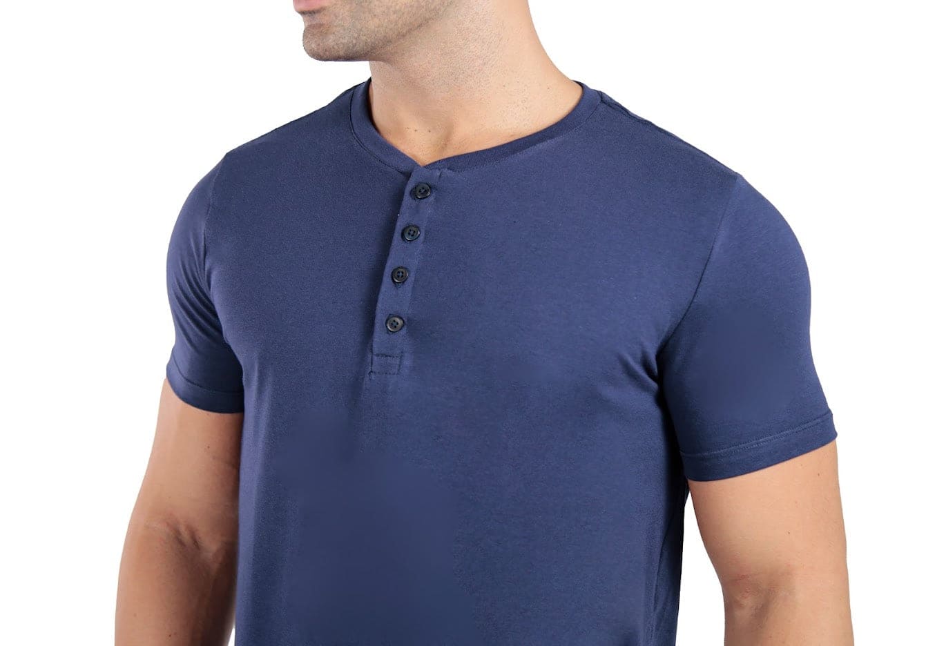 Camiseta Henley Algodão Egípcio – Gola Padre