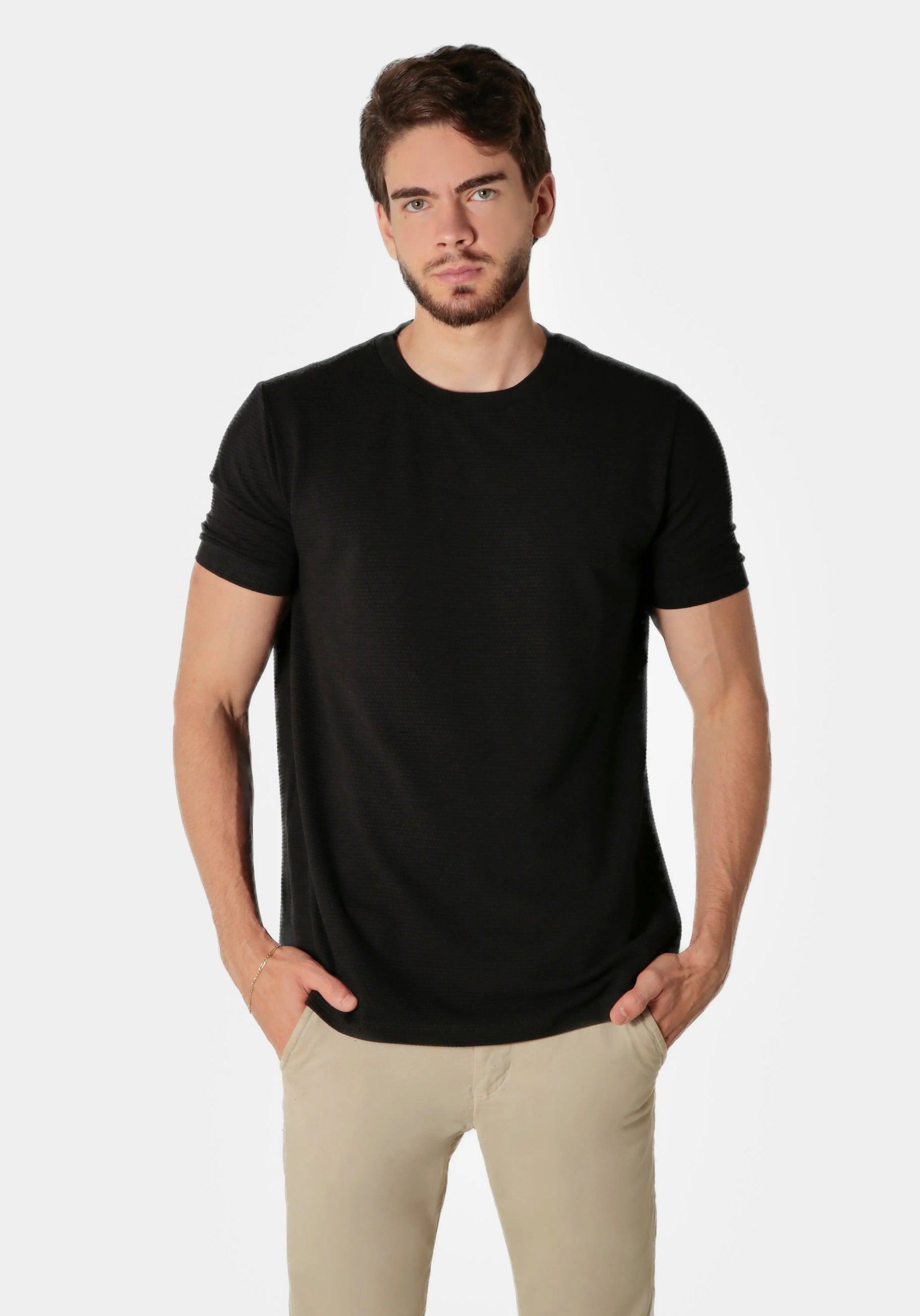 Camiseta Estruturada com Textura