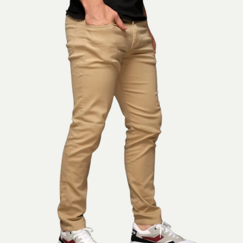 Calça Alfaiataria Sarja Chino Slim – Conforto e Estilo Esporte Fino
