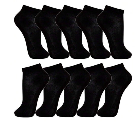 Kit 12 Pares De Meias Soquete Unissex Cano Curto