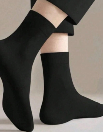 kit 12 pares meia preta premium algodão 100% Cano Longo