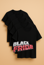 KIT 5 Camisetas Pima Flex cor Preta