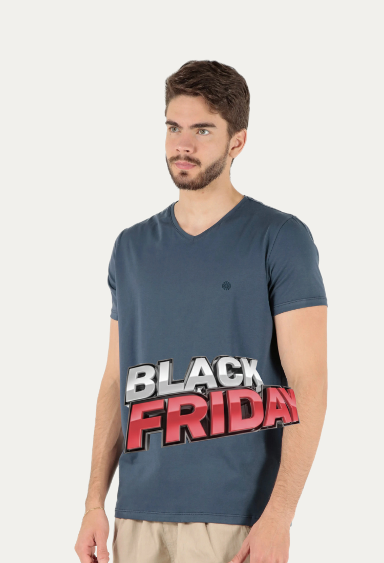 Camiseta Premium Algodão Egípcio Gola V