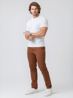 camiseta masculina de tricot com manga curta gola redonda