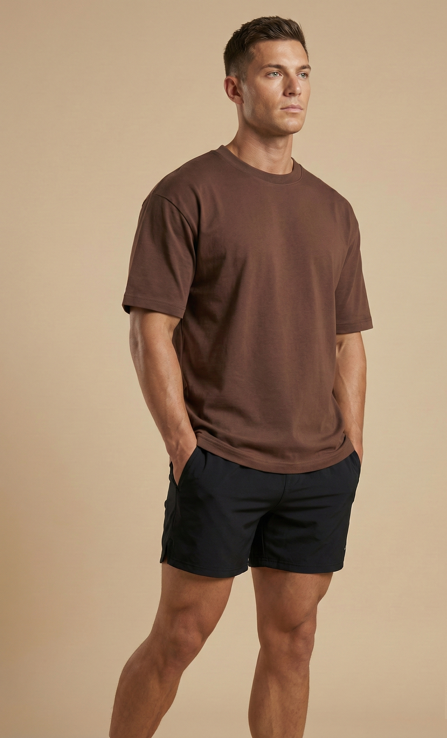 Kit 4 Camisetas Oversized Masculino Tecido Liso