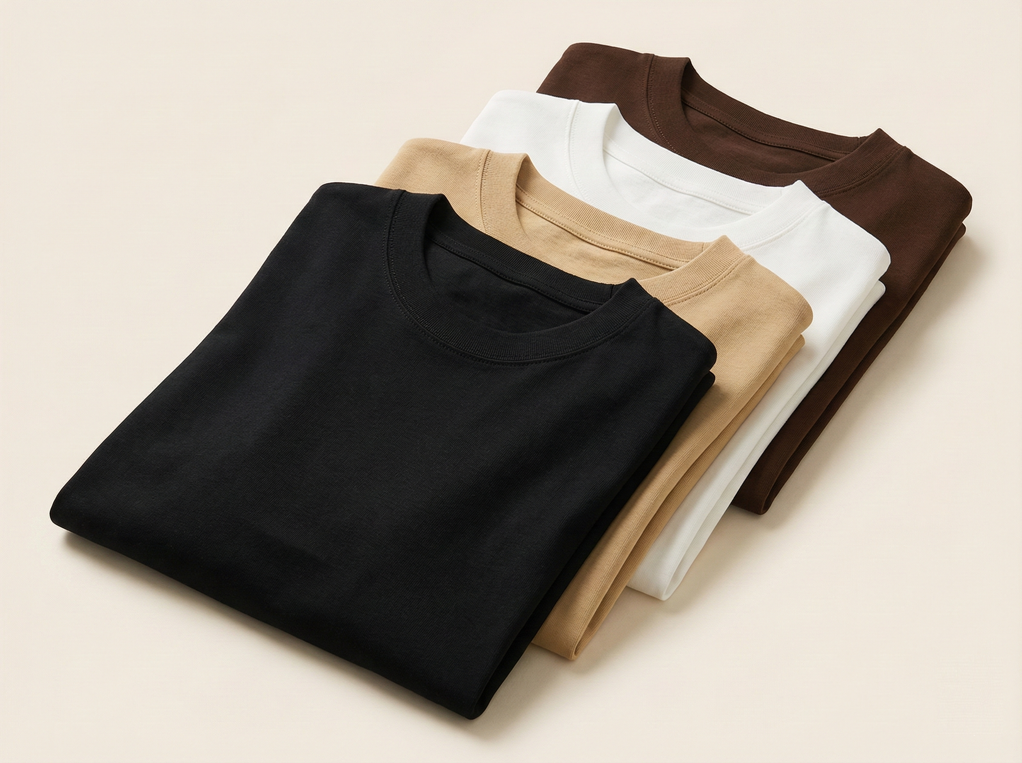 Kit 4 Camisetas Oversized Masculino Tecido Liso