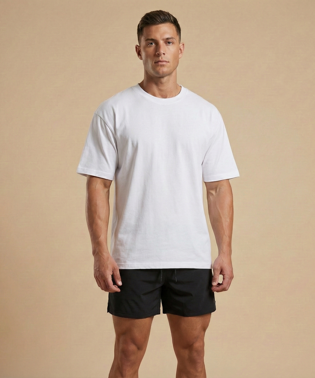 Kit 4 Camisetas Oversized Masculino Tecido Liso