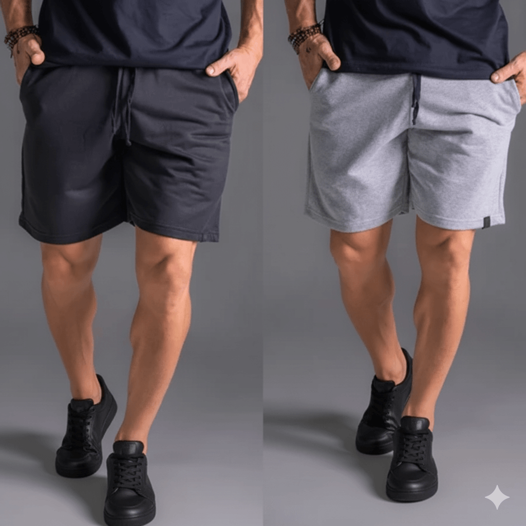 Kit 2 Bermuda Shorts Masculina – Conforto e Estilo em Dobro