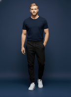 Calça Reta Masculina - Moletom Jogger Cargo