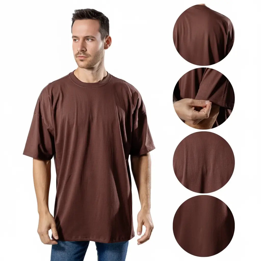 Kit 4 Camiseta Oversized Masculino Tecido Texturizado