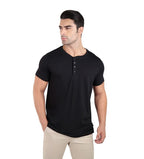 Camiseta Henley Algodão Egípcio – Gola Padre