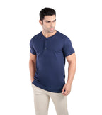 Camiseta Henley Algodão Egípcio – Gola Padre
