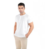 Camiseta Henley Algodão Egípcio – Gola Padre