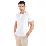 Camiseta Henley Algodão Egípcio – Gola Padre
