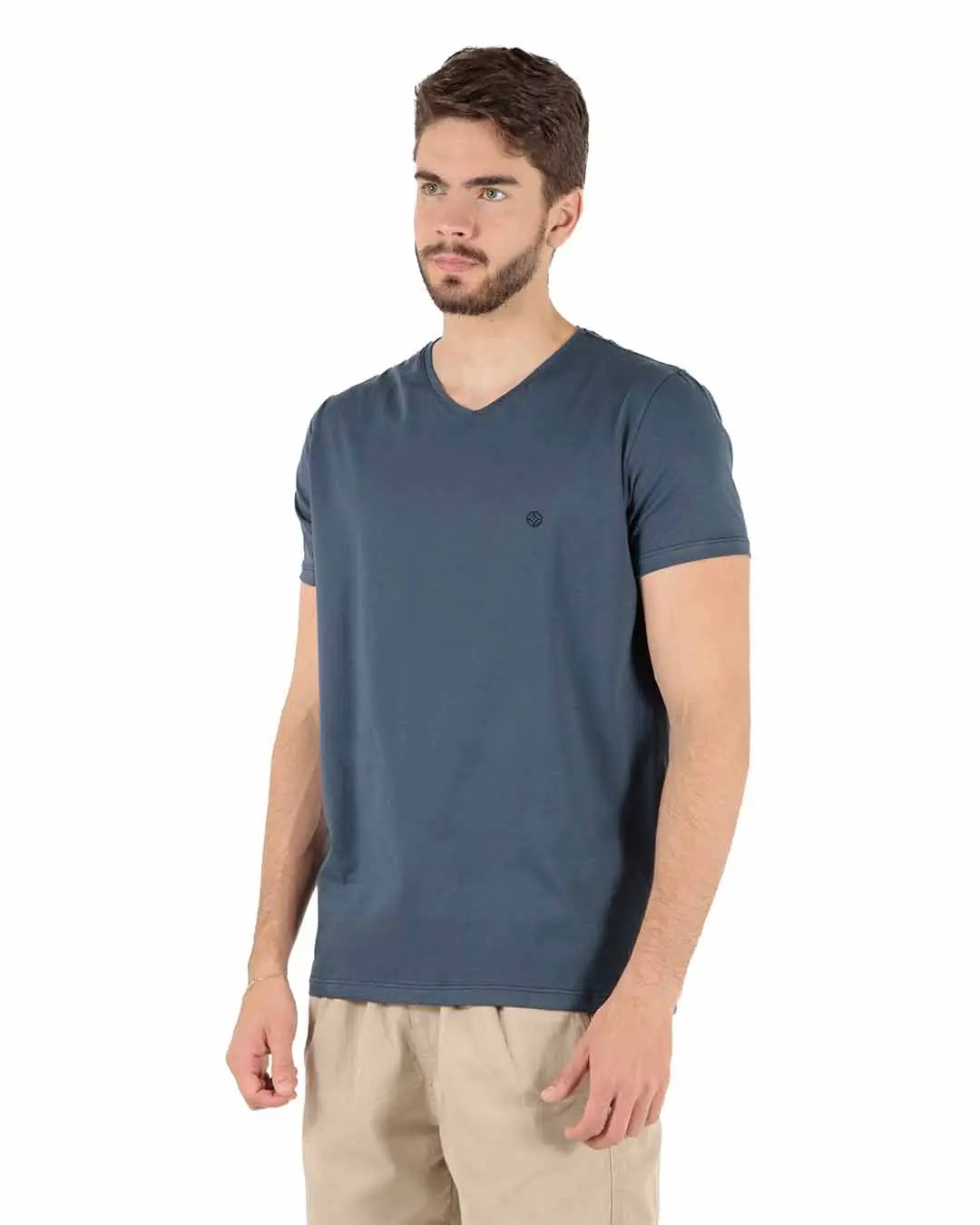 Camiseta Premium Algodão Egípcio Gola V