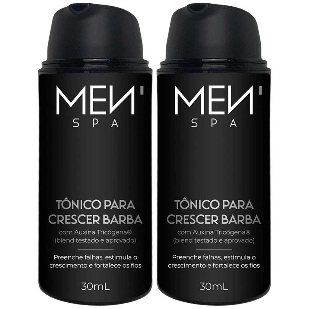 Kit com 2 tônico de crescimento de barba