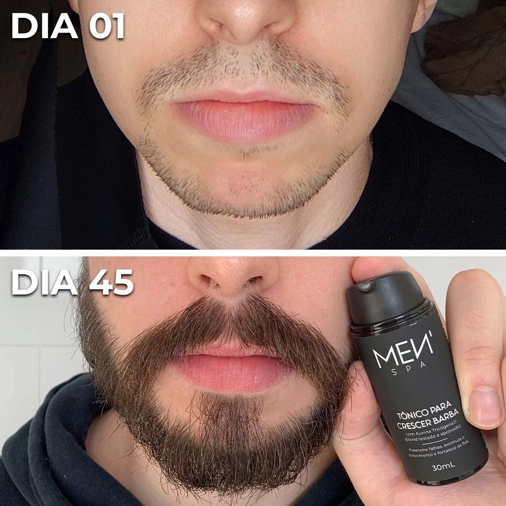 Tônico para crescimento de barba