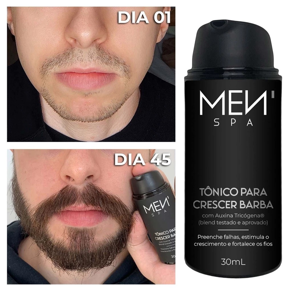 Tônico para crescimento de barba
