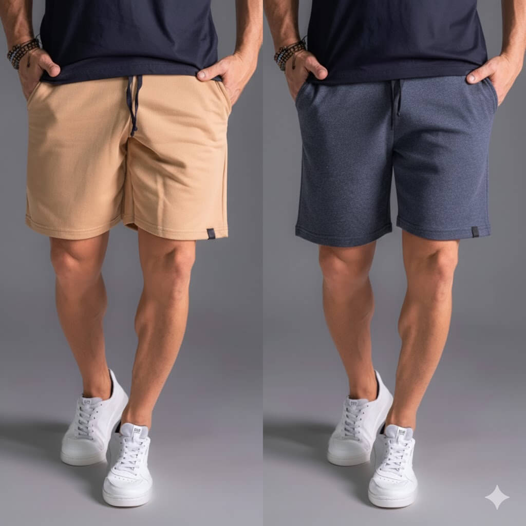 Kit 2 Bermuda Shorts Masculina – Conforto e Estilo em Dobro